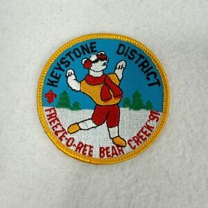 Keystone District Freeze O Ree Bear Creek 91 Patch Embroidered Scout Event